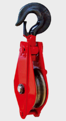 合武高鐵六安金裕淠河特大橋施工起重滑車(chē)用于物料搬運(yùn)
